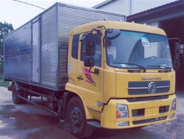 Xe tải thùng kín 9 tấn Dongfeng Hoàng Huy