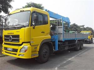 Xe tải Dongfeng 3 chân gắn cẩu 7 tấn DONGYANG