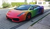 Lamborghini Gallardo màu cầu vồng độc đáo